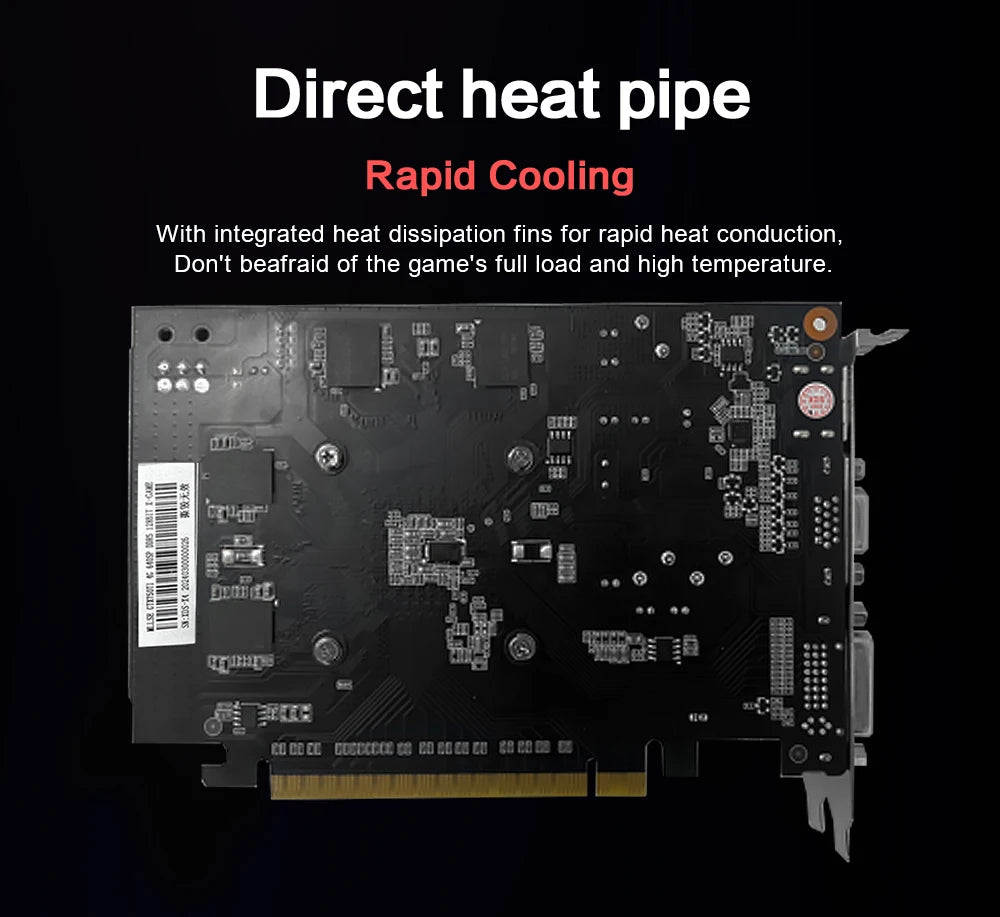 MLLSE GTX 750Ti 4GB Graphics Card with GDDR5 128Bit - HDMI DVI VGA PCI-E 3.0 Gaming Video Card for Desktop