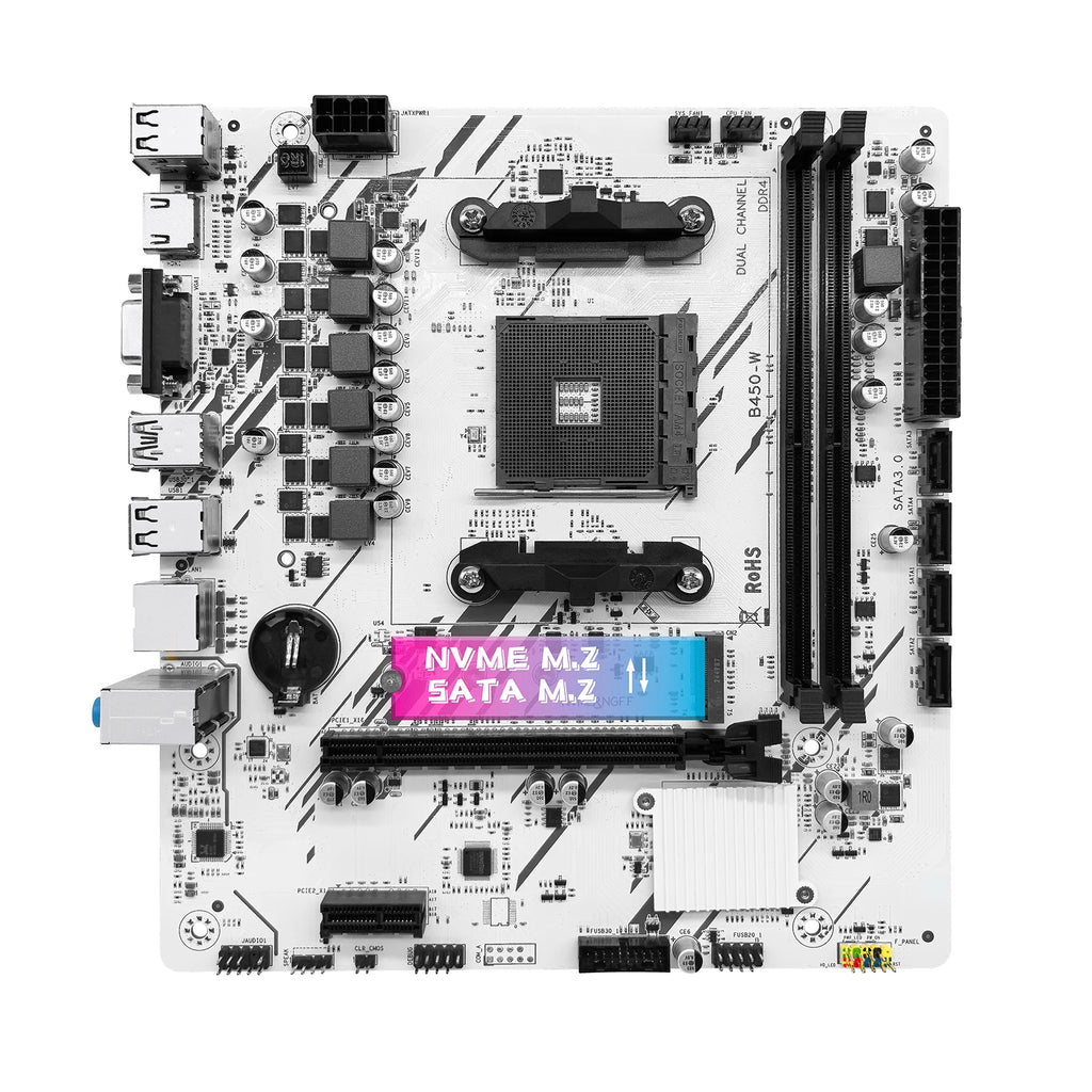 ZSUS B450 AM4 DDR4 Dual Channel Motherboard