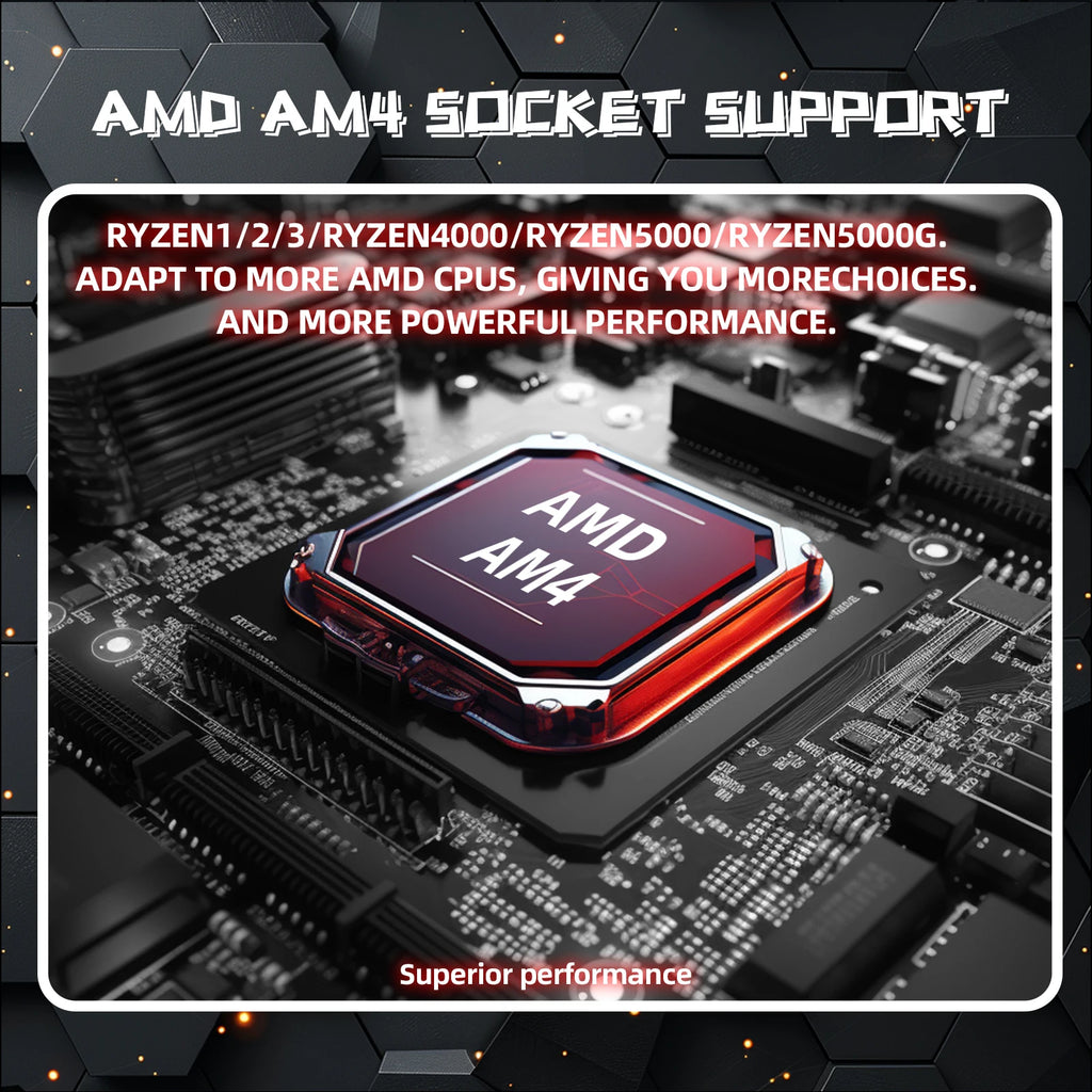 ZSUS B450 AM4 DDR4 Dual Channel Motherboard