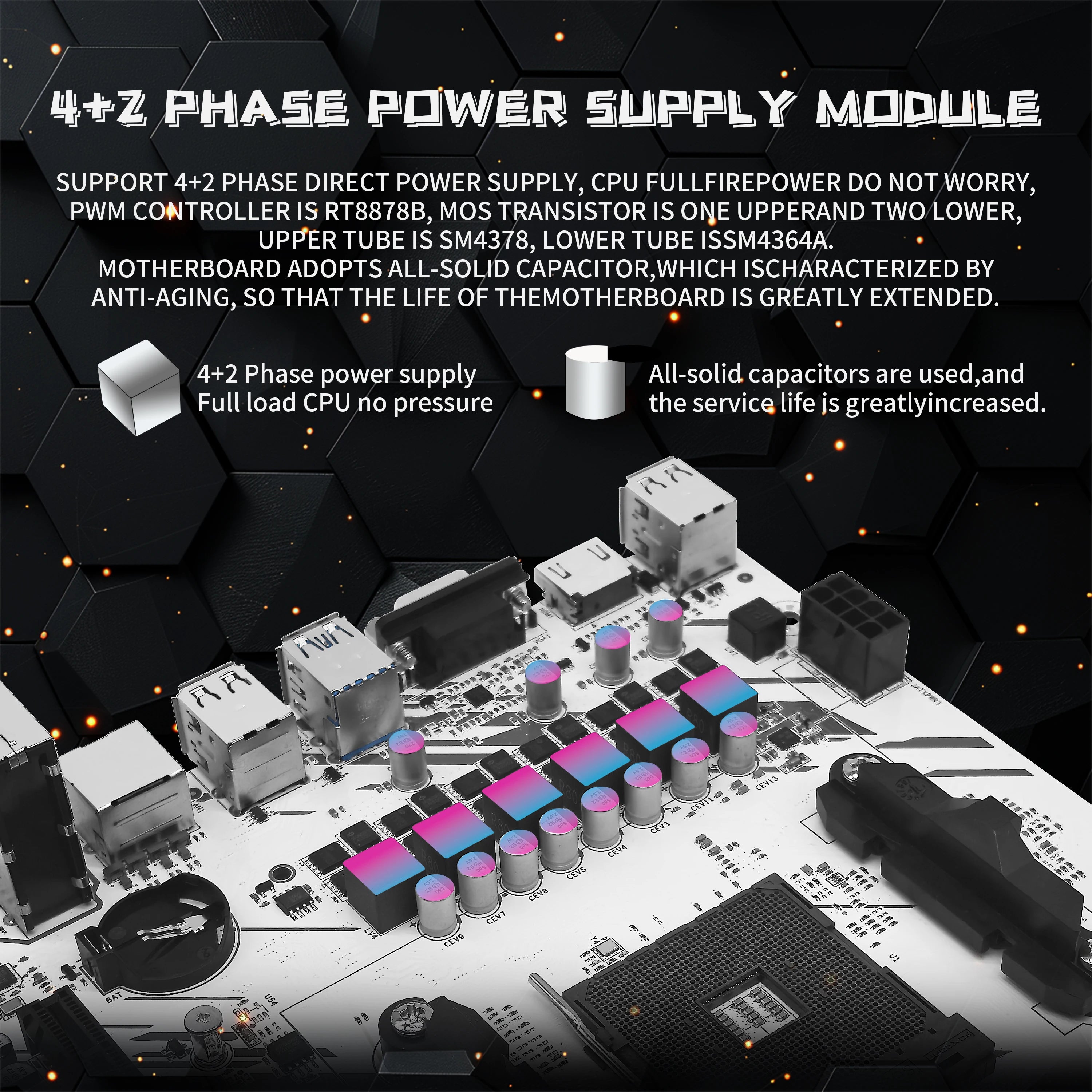 ZSUS B450 AM4 DDR4 Dual Channel Motherboard